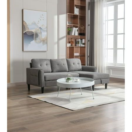 Contemporary Grey Sectional Sleeper Sofa