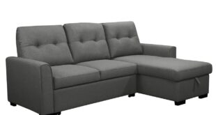 Contemporary Grey Sectional Sleeper Sofa