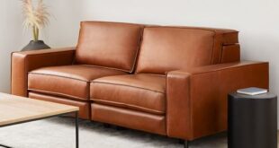 Contemporary Leather Reclining Sofa