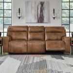 Contemporary Leather Reclining Sofa