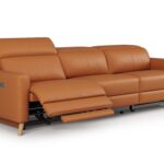 Contemporary Leather Reclining Sofa