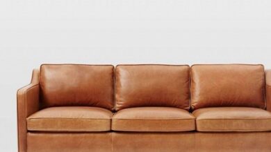 Contemporary Leather Sofa