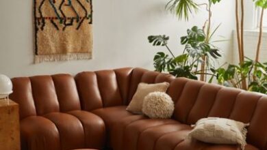 Contemporary Leather Sofa