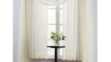 Contemporary Window Scarves