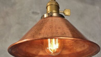 copper lamp
