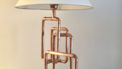 copper lamp
