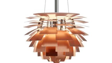 Copper pendant lamp