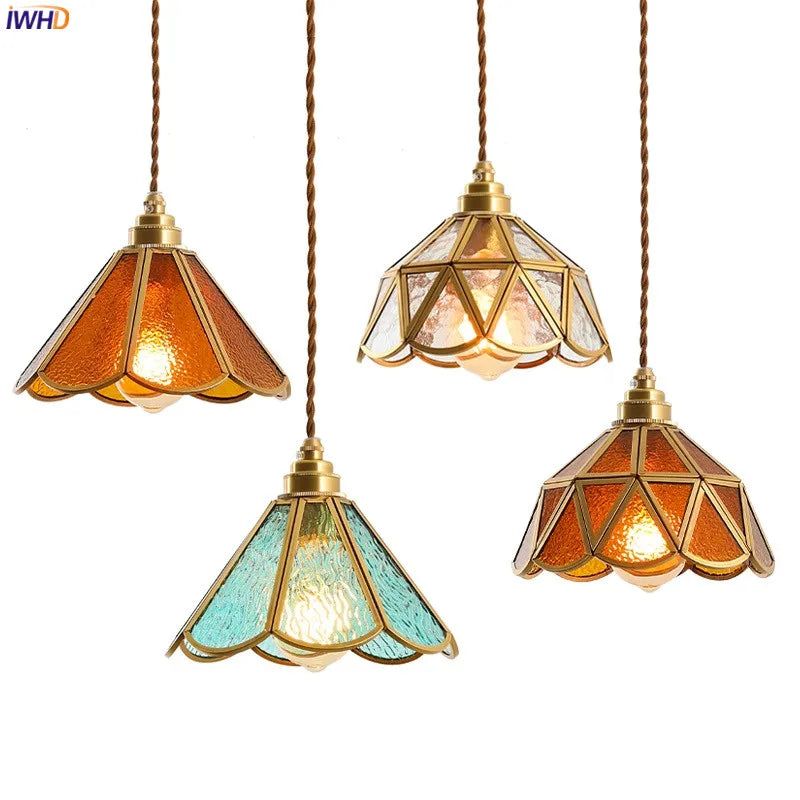 Copper pendant lamp adds a touch of elegance to any room