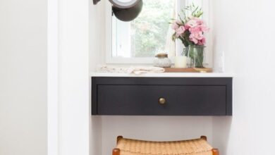 Corner Bathroom Vanity Design