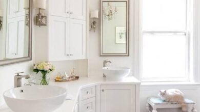 Corner Bathroom Vanity Design
