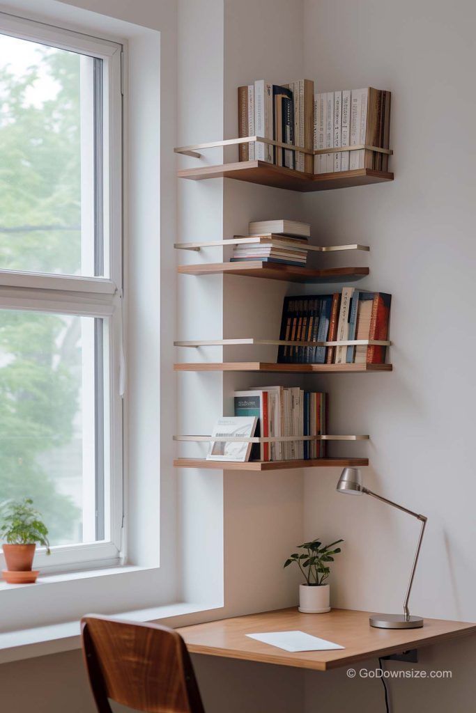 Corner Bookshelves A Space-Saving Solution for Small Spaces