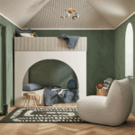 Corner bunk beds