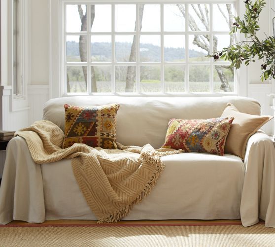 Couch Covers Protect your sofa with these stylish fabric barriers