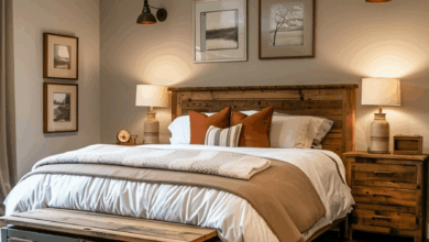 Country style bedroom ideas