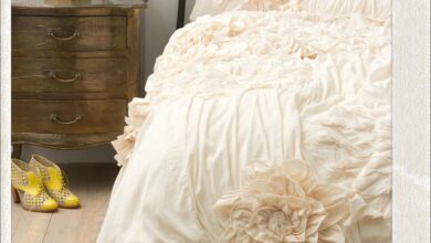 Cream colored beds