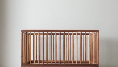 Cribs made of solid wood
