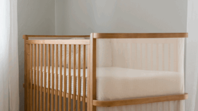 Cribs made of solid wood