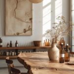 dining room with chandeliers