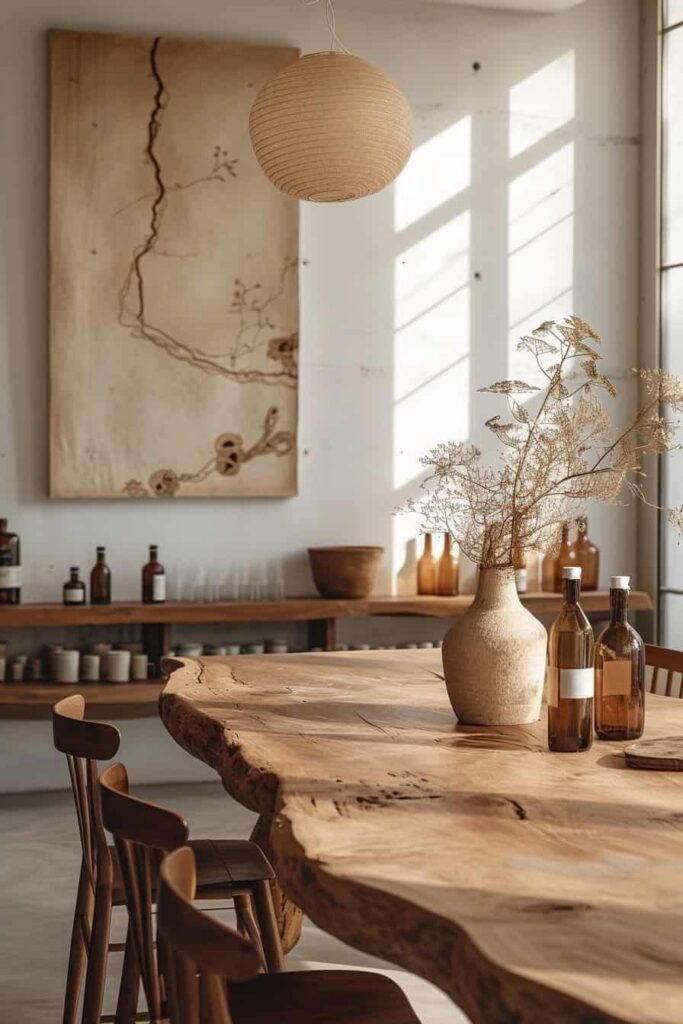 dining room with chandeliers