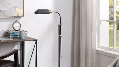 Eco-friendly bronze floor lamp