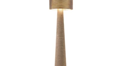 Eco-friendly bronze floor lamp