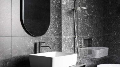 Bathrooms pitched roof decor