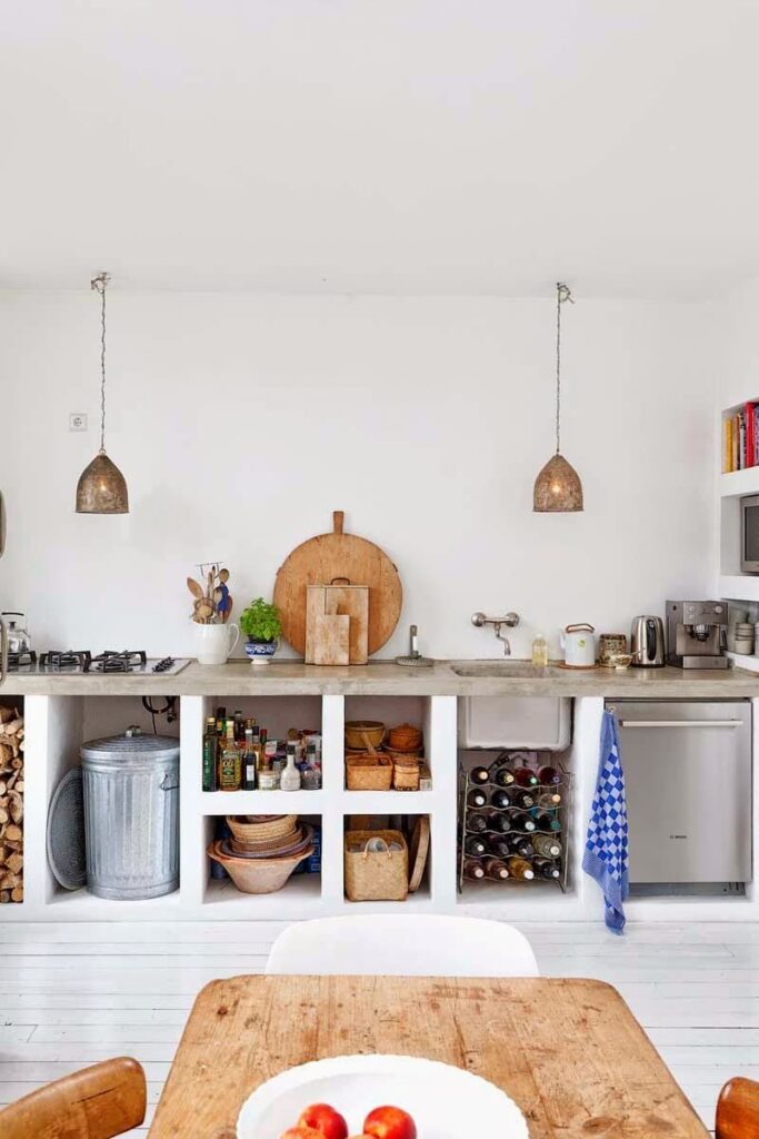 Examples of open kitchens