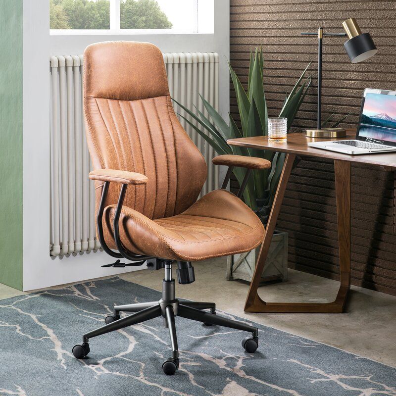 Executive Leather Office Chair Luxurious and Sophisticated Leather Office Chair for Maximum Comfort and Style