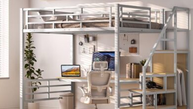 Extra long metal beds