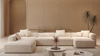 Fabric Sectional Couch