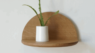 Floating bedside tables