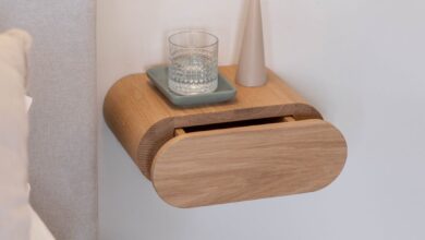 Floating bedside tables