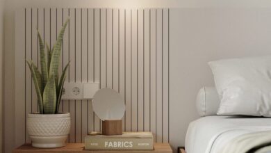 Floating bedside tables
