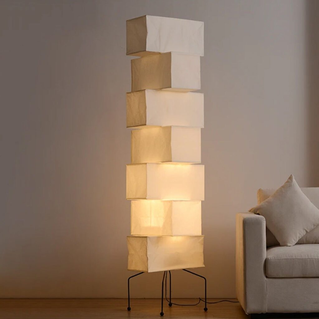 floor lamp in paper