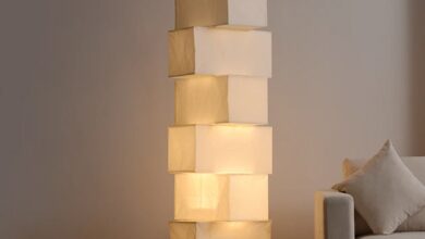 floor lamp in paper