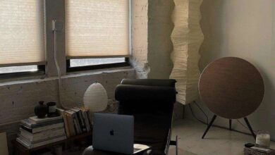 floor lamp in paper