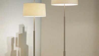 floor lamps in silver
