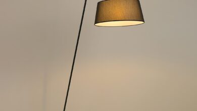 Floor lamp shade