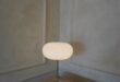 Floor lamp with table