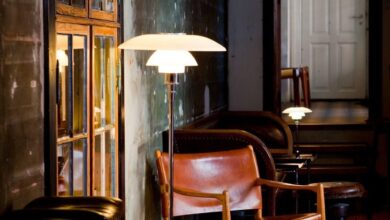 floor lamps in glass