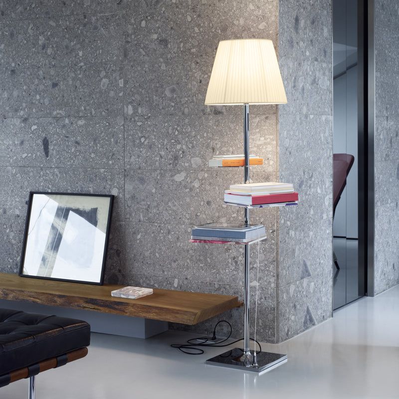 Floor lamps in silver bring elegance and style to any room