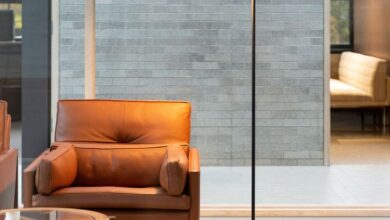 Floor lamps in the office