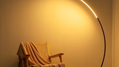 Floor lamps in the office