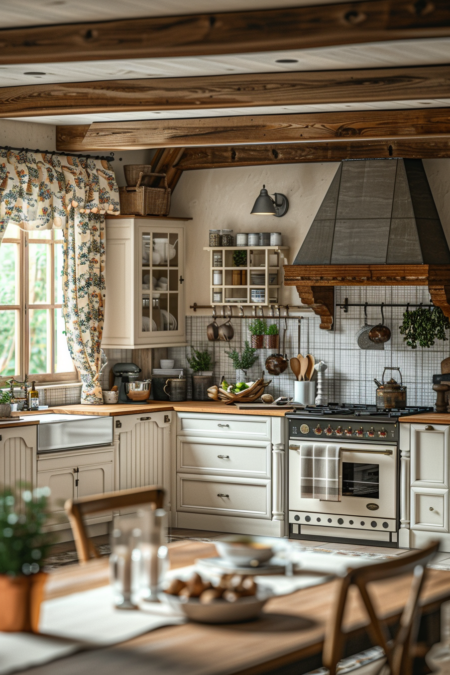 French country kitchens “Charming and Rustic Farmhouse Kitchen Design Ideas”