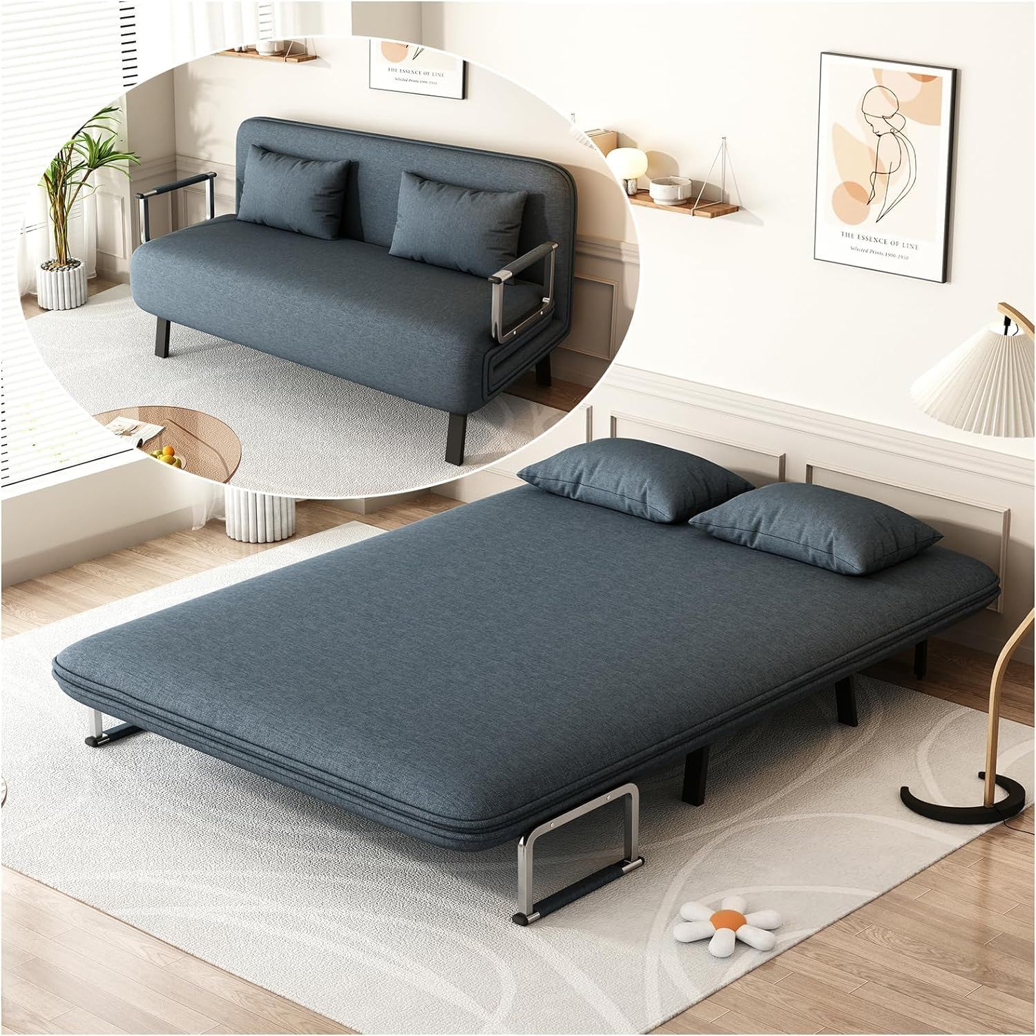 Furniture Sofa Bed Comfortable And Stylish Seating and Sleeping Solution for Small Spaces