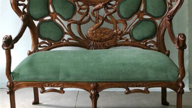 Furniture made of olive wood