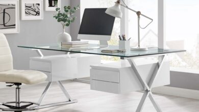 Glass Computer Desk