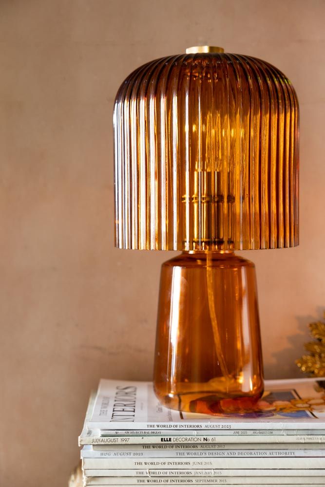 glass table lamp