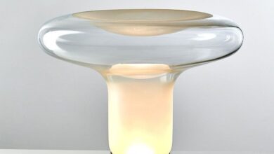 glass table lamp