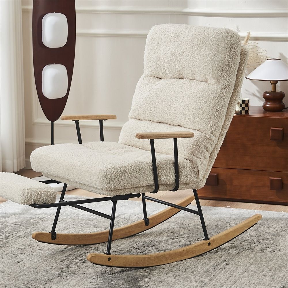 Glider Rocking Chair Comfortable and Soothing Way to Relax and Rock in Style